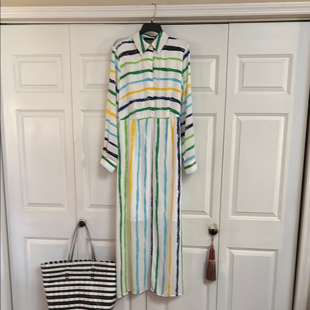 Striped Multicolor Maxi Dress